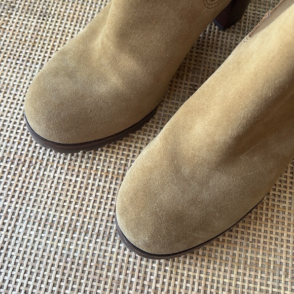 Tory Burch Lug Sole Suede Booties - Picture 2 of 7